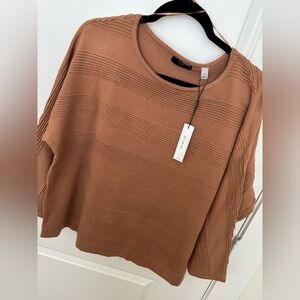 Brown Ribbed Sweater